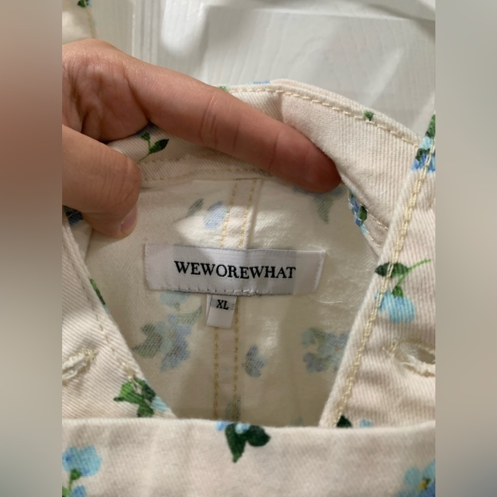 Weworewhat floral overalls XL (new with tags) - Picture 2 of 4